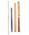 Medium Frame Saw Blade Replacement For Woodworking And Carpentry Smooth Draw Cut Design, includes rust-resistant blade and wooden handles.