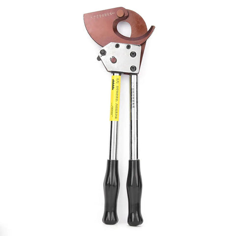 Heavy Duty Manual Ratchet Cable Cutter with Manganese Steel Blade for Thick Copper Aluminum and Steel Cables Industrial Wire Cutting Hand Tool