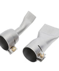 Top Tier 2 Pack Flat Welding Nozzle Tips For Hot Air Gun Stainless Steel Wide Nozzles 20mm Small And 40mm Large Soldering Accessory.