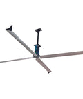 Top Shelf Rugged HVLS Industrial Ceiling Fan With Massive 16 Foot Blades mounted ceiling fan designed for large spaces like warehouses.