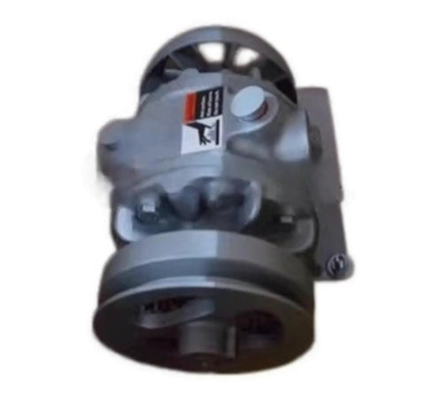 Heavy Duty Rotary Vane Vacuum Pump Serving Up Serious Industrial Power With Whisper Quiet Operation and Hella Tough Durability, Engineered for Flawless Airflow and Years of Heavy Use, Comes Factory Sealed, top view with metal housing.