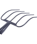 Heavy Duty Versatile Manure Fork With Solid Design For Outdoor Farming And Gardening, steel 5-prong tines, dark blue