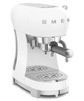 Retro White Italian Espresso Machine Featuring Manual 15 Bar Pump And Strong Steam Wand For Dope Home Brewed Shots And Creamy Milk Froth That Hits Different Every Single Time in sleek design