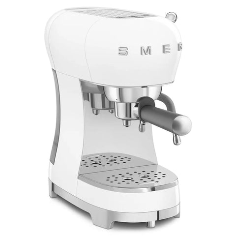 Retro White Italian Espresso Machine Featuring Manual 15 Bar Pump And Strong Steam Wand For Dope Home Brewed Shots And Creamy Milk Froth That Hits Different Every Single Time in sleek design