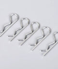 Top Rated 150 Pcs R Shape Cotter Pins Made From Durable Carbon Steel With Easy Carry Box Perfect Fastener Assortment Set For Engineering Jobs And DIY Tinkerin On Anything That Needs A Serious Hold, silver cotter pins.
