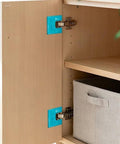 Effortless Magnetic Hinge Jig Kit For Quick Door Installs With Adjustable Guide And Accurate Hinge Mortising, Blue 4 Pack