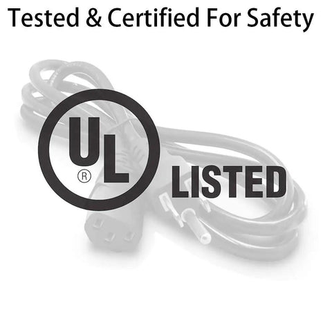 Universal Replacement Power Cord Cable For Electric Pressure Cookers And Kitchen Gadgets UL Listed certification logo