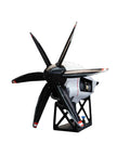 T56 A15 Turboprop Engine Scale Model Kit For C 130 Hercules With Working Propeller Realistic Internal Components Hands On STEM Display For Aviation Enthusiasts And Learners, black propeller view