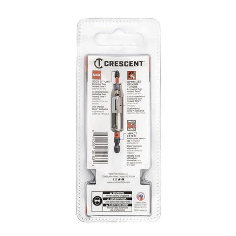 Apex Vortex Bit Holder One Quarter Inch Hex Shank Three And A Half Inch Length packaging with product details.