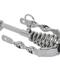 Chrome Slammer Fork With Flat Twisted Crown Decorative Display Piece Not For Riding 165mm Length 96mm Width Steel Construction