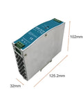 Beefy 75 Watt 24 Volt Industrial Switching Power Supply DIN Rail Mount for CCTV and LED Lighting SMPS Converter