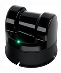Unitree L2 4D LiDAR Sensor With 360 Degree Scanning shown in compact design with glossy black finish, front view.