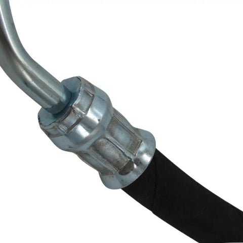 Close-up of metal fitting on Left Hand Drive Hydraulic Steering Hose Replacement For 1.8L 2.0L 2.3L Engines, Fits GJ6A-32-420E