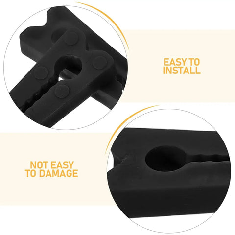 Close-up of 40Pcs Universal Fit Car Door Shock Absorber Pads Rubber Buffer Damper showing easy installation features.