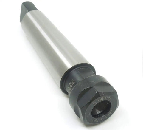 ER20 Morse Spindle Taper Flat Tail Shank Collet Chuck Tool For Milling Machines And CNC Lathes MTA4 ER20A Heavy Duty viewed from angle