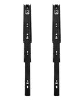 Two Pack Stainless Steel Drawer Slides With Concealed Bottom Mount For Hidden Under Drawer Rails Pro Grade Built To Last Smooth Glide Heavy Duty Cabinet Kitchen Bedroom Drawers 2 Pieces, black pair