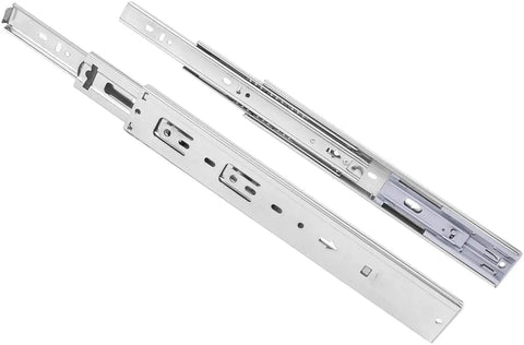 Ultra Smooth Soft Close Full Extension Ball Bearing Drawer Slides 22 Inch Set Of 6 Pairs With Three Sections And 100 Pound Capacity