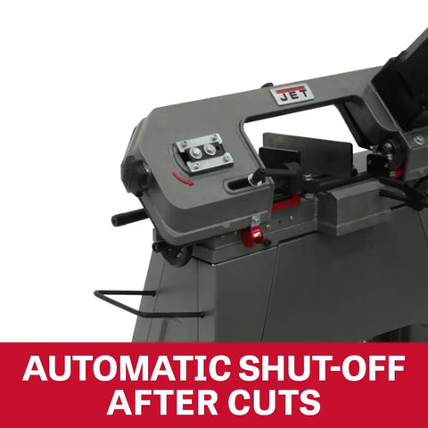 Five By Six Inch Metal Cutting Band Saw With Horizontal And Vertical Operation Variable Speed Motor Three Step Gear Transmission Pro Grade One Half Horsepower 115 Volt Single Phase Workhorse For Metal Wood And Plastic