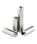 Slotted Spring Pins Set In 304 Stainless Steel, Dowel Roll Pins M1.5 To M12 displayed in a close-up view