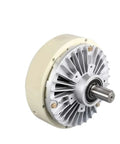 Close-up of Magnetic Powder Brake Clutch with tension control motor, electromagnetic system, metal construction for FL FZ PB PC series