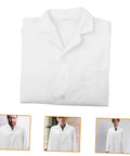 Mens Lab Coat White Medical Coat For Docs Medical Students And Pharmacies Comfortable Breathable Easy To Wear