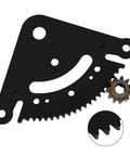Steering Sector Gear Kit with Pinion Gear and Bushing Direct Replacement for Lawn Tractors D100 D105 D110 D120 D125