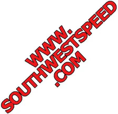 Website logo for Southwest Speed with red text on a white background.