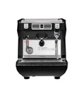 Front view of Espresso Machine 1 Group Semi Auto With Barista Training Starter Kit And Optional Grinder External Pump Ready For Home Or Pro Shop Use Plus Durable Stainless Steel Boiler And Commercial Quality Build.