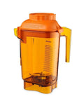 Orange 48 Oz Tritan Container With Blade And Lid For The Quiet One And Blending Station Advance Models 36019 40009 36021 40010