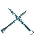 Built Different Type 17 Point Wood Screws With Sharp Nibs 120 Pack Flat Head Zinc Coated Steel Fasteners cross-section view.