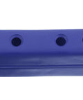 Close-up of blue Two Pack Playpen Rod Connector Kit for Indoor Baby Fence Panels with hole design for 2.5x5cm pipes.