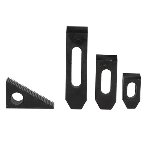 Deluxe T Slot Clamp Kit For Milling And Lathe Tables Hardened Combined Press Plate Set M14 58 pcs showing clamp components