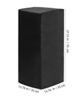 Heavy Duty Outdoor EV Charger Post Cover With Kickass Waterproof And Dustproof Shell, 27.51 x 13.76 x 13.76 inches, matte black.