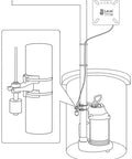 Diagram of WiFi Enabled Sump Pump Alarm With High Water Alert, Leak Sensor, and power failure detection system