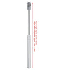 Soft Close Gas Stay Hinges for Cabinets and Storage Boxes, 2 Pack, 150N Lift Support With Thick Zinc Alloy Connector, side view
