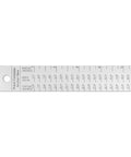 No Fuss Aluminum Beam Compass Ruler Kit With Adjustable Trammel Points measuring guide with radius and area markings.