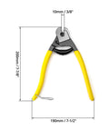 Heavy Duty 8 Inch Steel Wire Cutter and Manganese Alloy Cable Pliers Cuts 1/4 Inch Wire Like Butter No Fuss Pro Grade with yellow handles