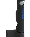 Bulletproof Magnetic Pool Safety Gate Latch Keyed Alike For Toddlers 10 Inch Tall Black side view with keyhole design.