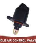 Idle Air Control Valve Replacement For Cars - No-Fuss Direct Fit IAC Stepper Motor, Fuel Injection Idle Controller, black