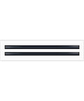 18 Inch Linear Slot Diffuser With Dual 2 Slot Design White Decorative Air Vent Cover For Ceiling Walls And Floors