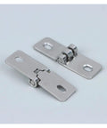 Stainless Steel Foldable Balcony Window Hinges 2 Pack Heavy Duty Frameless Design For Wooden Boxes Jewelry Gift Cabinets