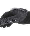 Close-up of Winter Ready Insulated Work Gloves With Impact Protection, Wind And Water Resistant Heavy Duty Grip, side view in black and grey, X Large.