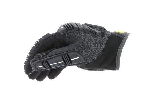 Close-up of Winter Ready Insulated Work Gloves With Impact Protection, Wind And Water Resistant Heavy Duty Grip, side view in black and grey, X Large.
