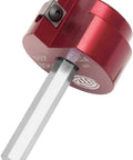 Clean Ream Extreme 1-1/2 Inch Aluminum Head Reamer With 3/8 Inch Hex Shaft For PVC CPVC And ABS Fittings in red with carbide insert