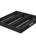 Three Compartment Organizer Tray Black for Shallow Tool Cabinet Drawers, durable polypropylene, low profile, keeps tools neat