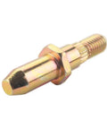Close-up of a zinc-plated pin from the Door Hinge Pin And Bushing Repair Kit For 1999 And Up Chevy Silverado GMC Sierra And Related SUVs