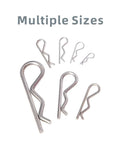 95 Piece Cotter Pins Kit With 7 Sizes Heavy Duty Stainless Steel R Clips For Trailer Hitch And Spring Fasteners Rustproof 304 Grade Hardware Essentials