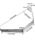 Aluminum RC Landing Gear Kit For 25 To 40 Class Planes And Jets, Lightweight DIY Parts with dimensions marked, includes 1 landing gear.
