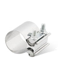 2.25 Inch Stainless Steel Exhaust Clamp Band For Butt Joint Pipes Universal Car Exhaust Clamp Replacement No Fuss Heavy Duty
