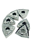 Premium Wnmg0804 Ha H01 Hard Alloy CNC Turning Insert Pack of 10 triangular inserts for aluminum working with smart chip breaker.